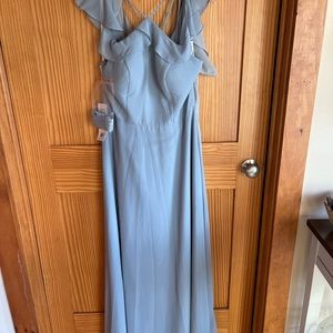Bridesmaid dress. color:dusty blue Brand Azazie. Never worn
